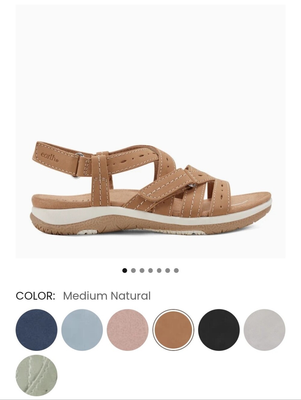 Samsin Round Toe Strappy Casual Flat Sandals